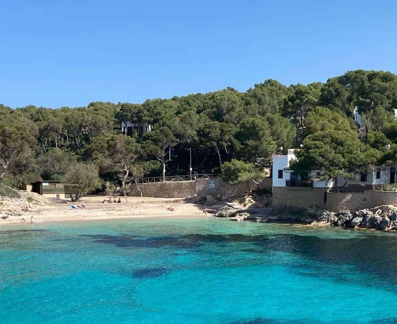 Schöner Starnd auf Mallorca, die Cala Gat Bucht.